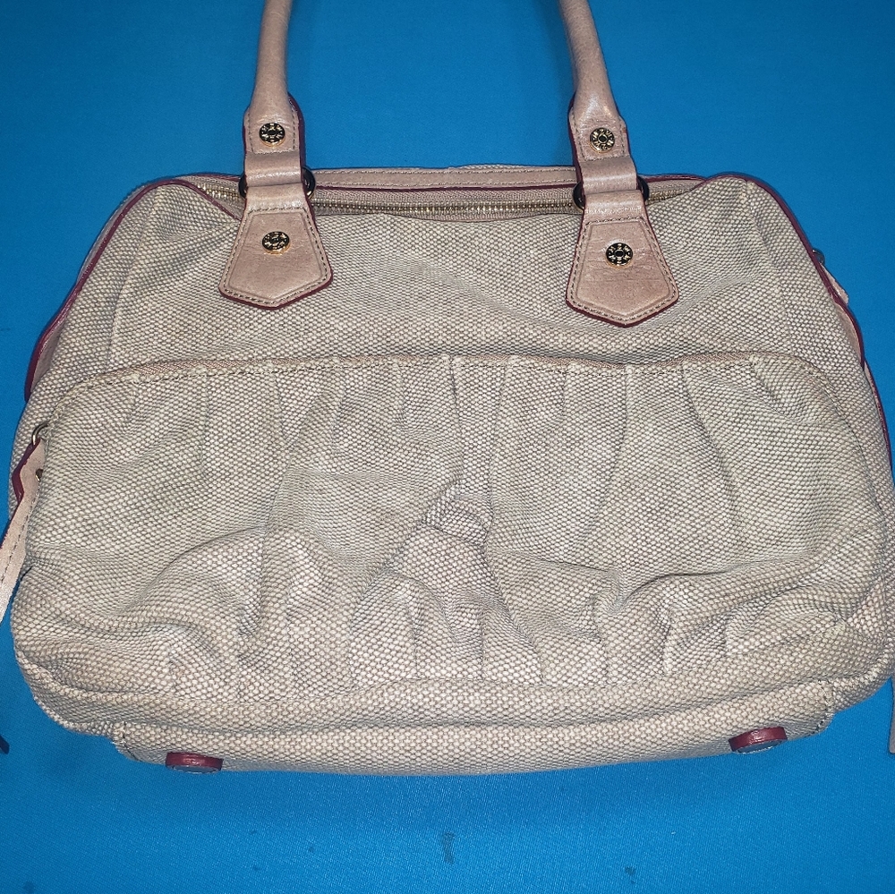 MZ Wallace Beige Canvas Medium Handbag